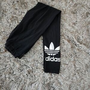 Adidas Classic Logo Full Length Leggings Black Size XS